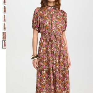 Vibrant Floral Midi Dress